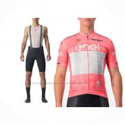 2023 Abbigliamento Ciclismo Giro d'Italia Rosa Manica Corta e Salopette